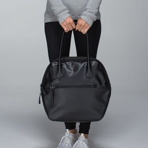 Black Lululemon Happy Hatha Hour Bag